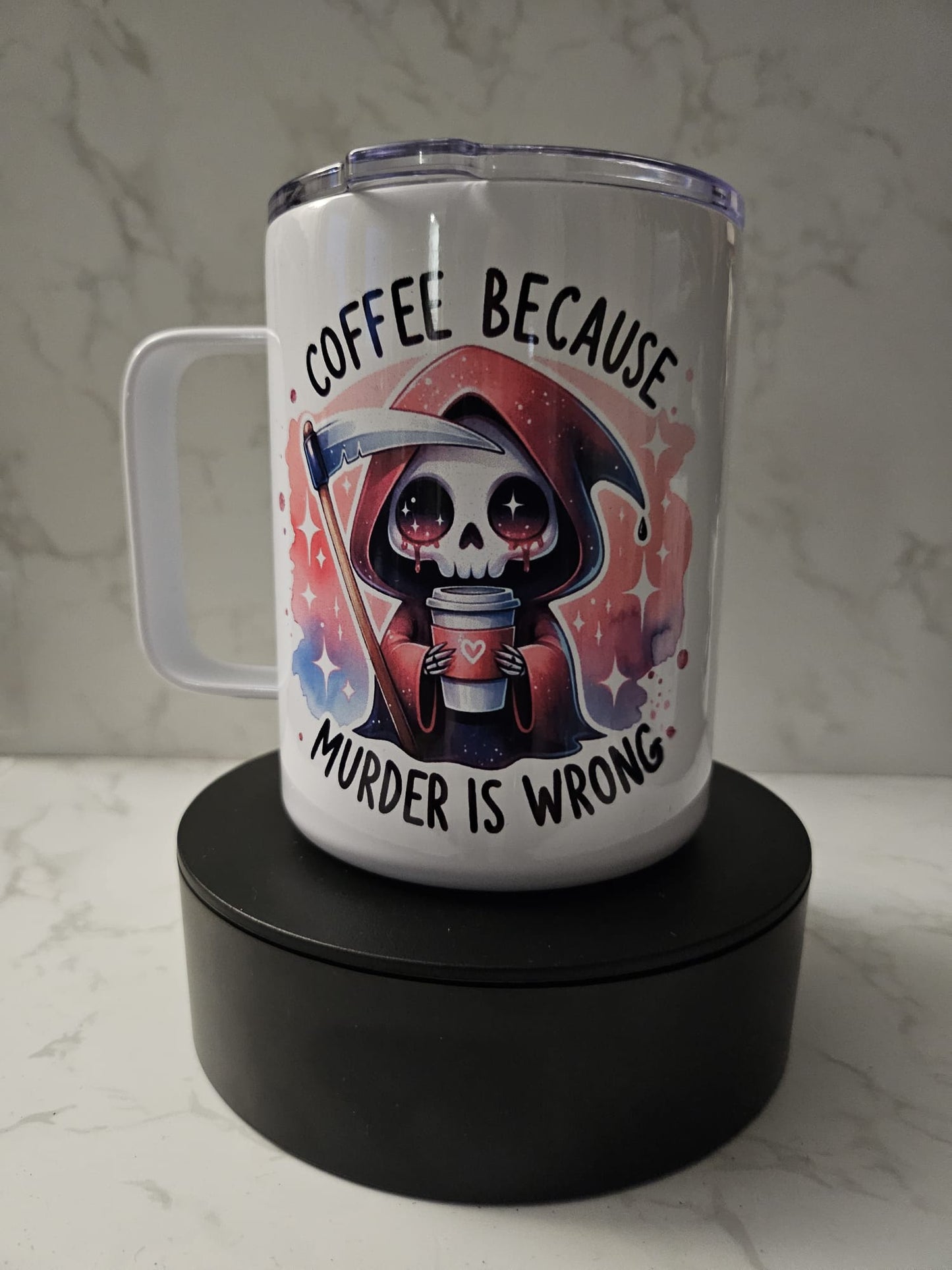 Under The Gallows Tree Travel Mug (12oz with Handle)