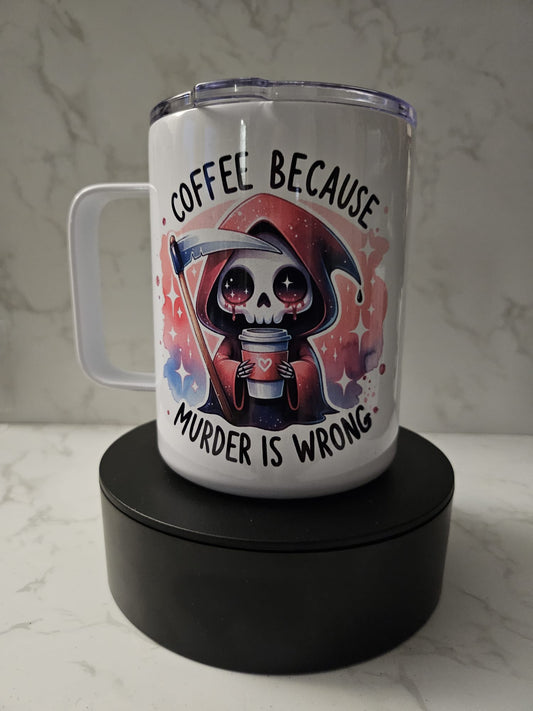 Under The Gallows Tree Travel Mug (12oz with Handle)