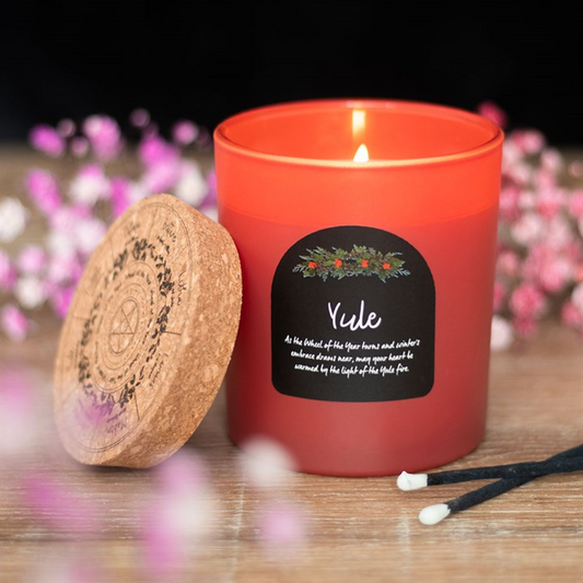 Yule Wintergreen Wheel of the Year Candle