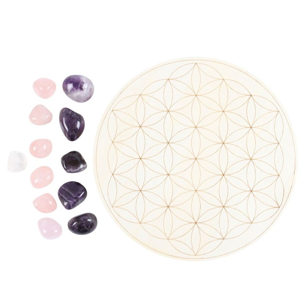 Flower of Life Crystal Grid Set