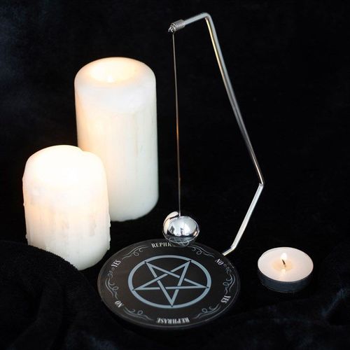 Gothic Pentagram Pendulum Set