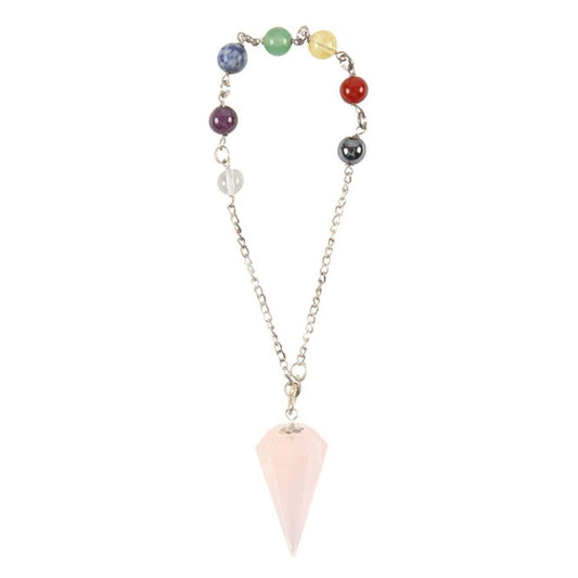 Rose Quartz Chakra Pendulum